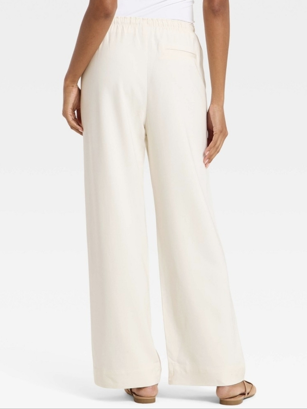 a new day Cream Casual Straight-Leg Pants - Picture 3 of 13